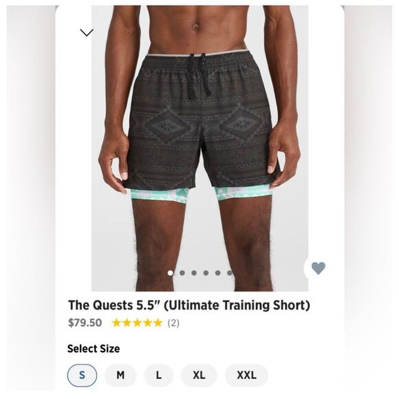 Chubbies Ultimate Training 2.0 Compression Lined 5.5 inch Shorts The Quests - Picture 1 of 12